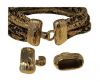 Zamak magnetic clasp ZAML-33-20*7mm-Antique-Silver