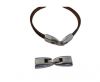 Zamak Snap Lock Clasp ZAML-59-6*3MM-Anti Silver