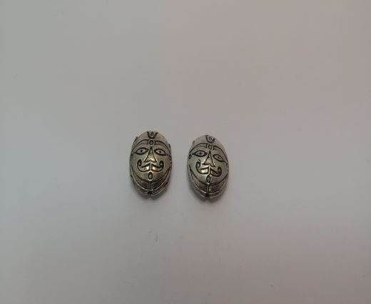 Antique Silver Plated beads - 44457