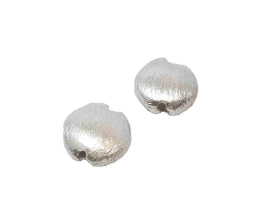 Silver plated Brush Beads - 7207
