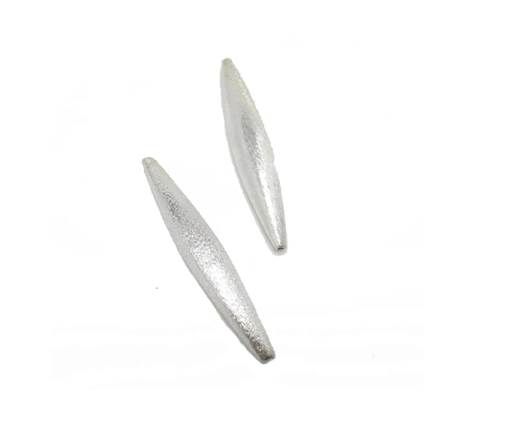 Silver plated Brush Beads - 8469