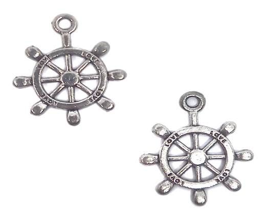 Zamak Silver Plated Beads CA-3115