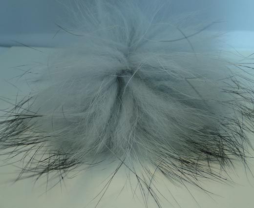 Finn Raccoon Pom Pom-Light Grey-14cms