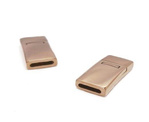 Stainless Steel Magnetic Clasp,Rose Gold,MGST-109-10*3.5mm