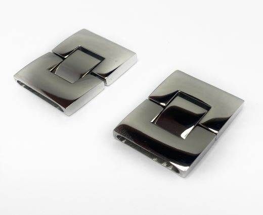 Stainless Steel Magnetic Clasp,Steel,MGST-14-17*3,5mm