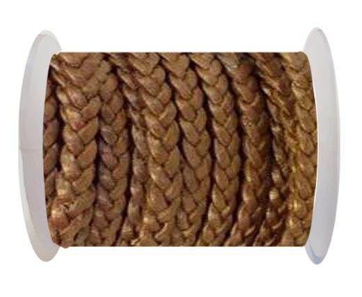 Choti-Flat braided leather 3 ply 5mm - SE-FPB-38