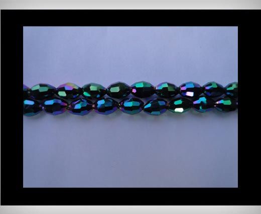 Rice Glass Beads - 4mm*6mm- Cosmo Jet