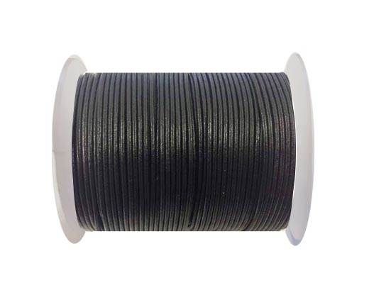 Round leather cord-2mm-army green