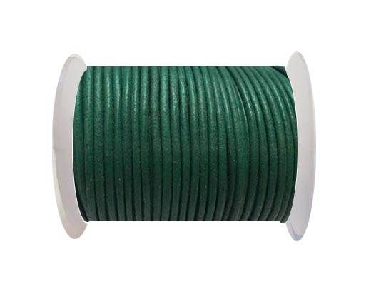 Round Leather Cord SE/R/Green - 1,5mm