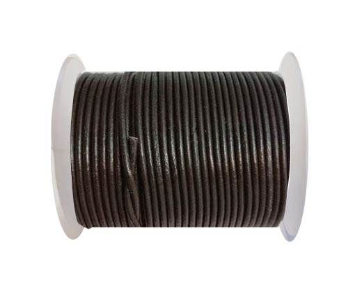 Round leather cord 2mm-TAMBA