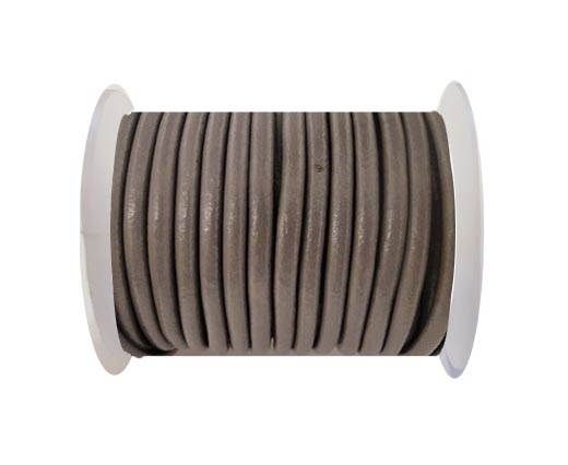 Round Leather Cord SE-  Light Purple-4mm
