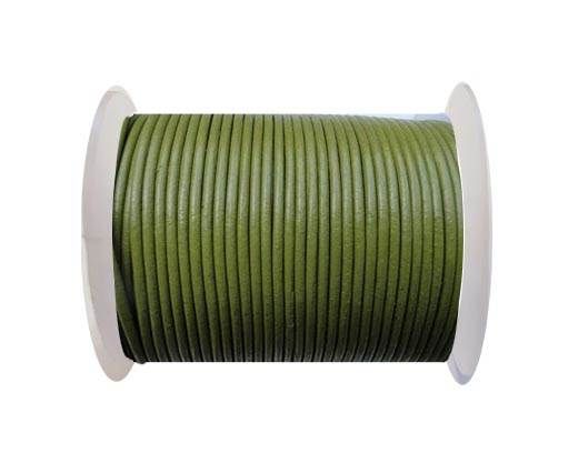 Round Leather Cord SE/R/22-Pistachio Green-3mm