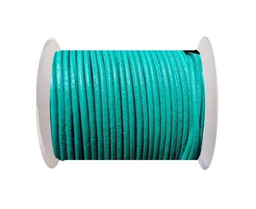 Round Leather Cord SE/R/Mint - 3mm