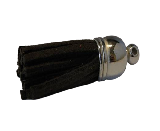 Tussels-Suede-Silver Caps-Coffee-30mm
