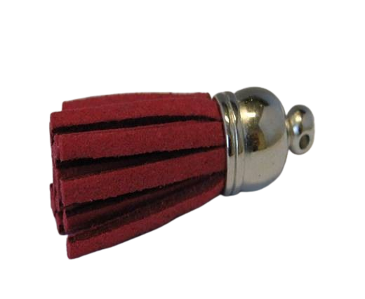 Tussels-Suede-Silver Caps-Fuchsia-30mm