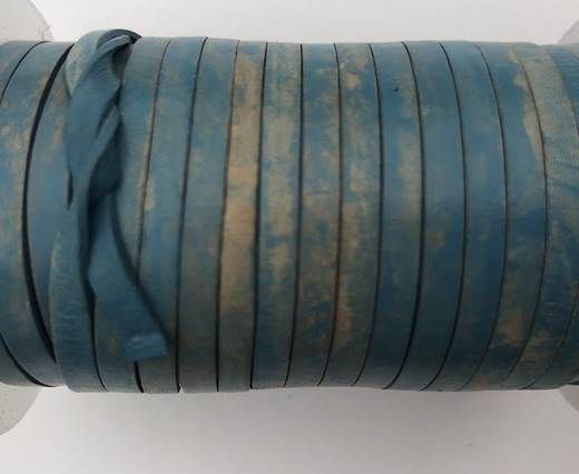 Cowhide Leather Jewelry Cord -3mm-Blue