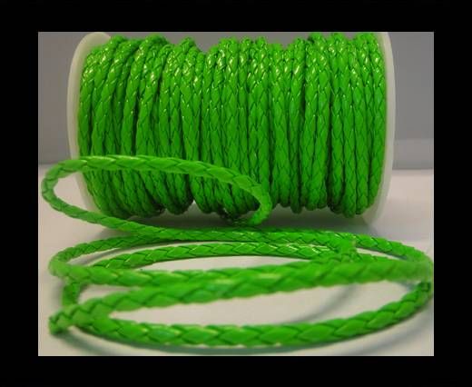 synthetic nappa leather 4mm - Neon Green