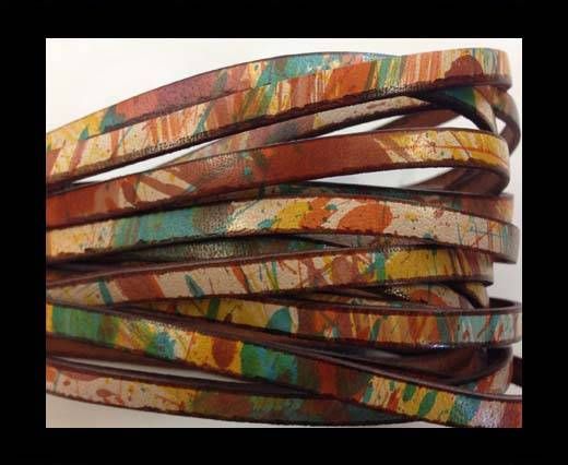 Flat Leather Italian 5mm - multi color 5