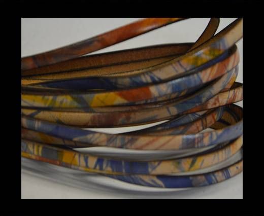 Flat Leather Italian - 5mm - Multi color 2