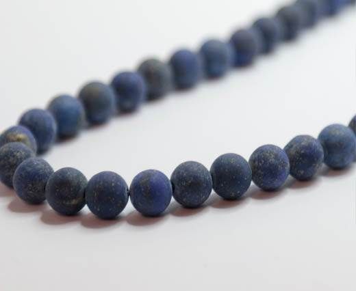 Natural Stones-8mm-Lapis Lazuli Frosted