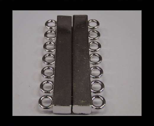 Zamak magnetic claps MGL-230-41mm Steel Silver