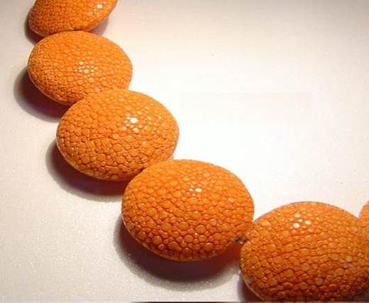 Sting Ray Beads - 25mm-Orange-Lenses