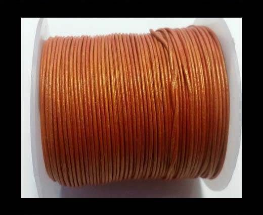 Round Leather Cord -1mm- SE Metallic Orange