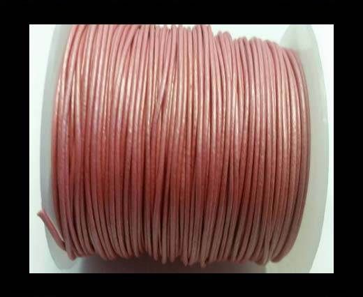 Round Leather Cord -1mm- SE Metallic Pink