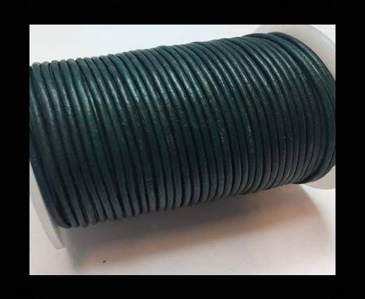 Round Leather Cord SE/R/Blue Green - 1,5mm