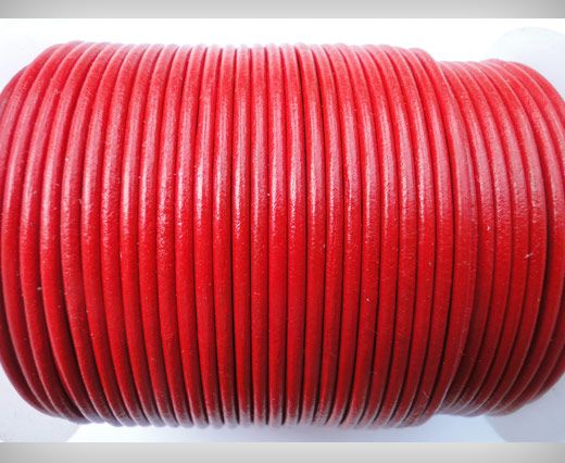 Round Leather Cord SE/R/05-Red - 2mm