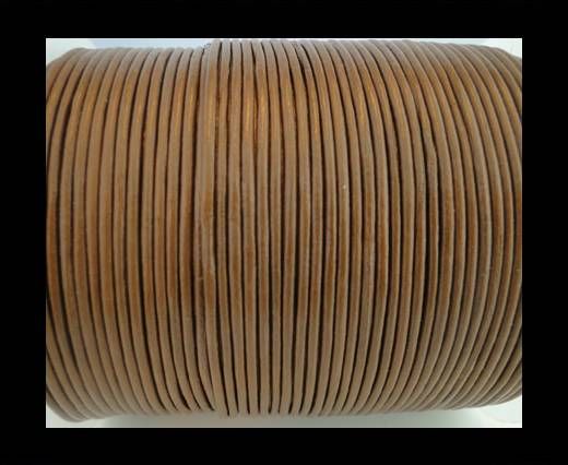 Round Leather Cord SE/R/14-Hazelnut-2mm