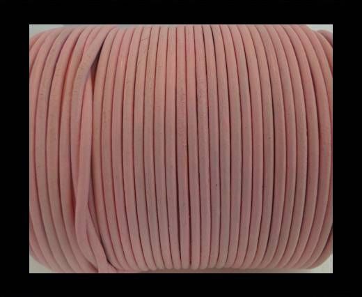 Round Leather Cord SE/R/Baby Pink - 1,5mm