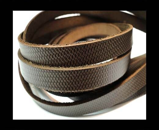 Vintage Style Flat Leather-10mm-spl 12 brown