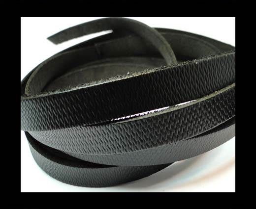 Vintage Style Flat Leather-10mm-spl 13 black
