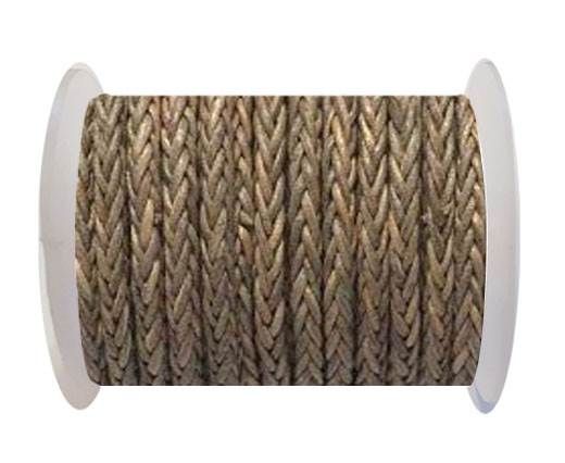 ROUND BRAIDED BOLO CORDS-4mm-vintage taupe