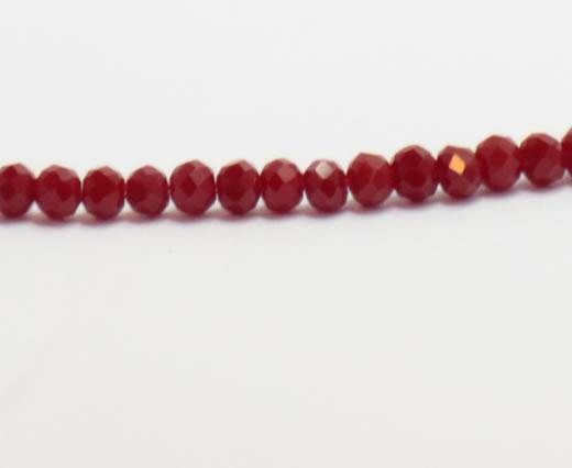 Faceted Glass Beads-2mm-WINE RED