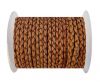 Round Braided Leather Cord SE/PB/14-Mahogany - 4mm