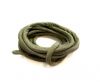 Real silk cords with inserts - 4 mm - Olive
