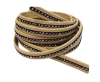 10MM Flat Nappa with Swarovski -Ivory