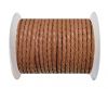 Round Braided Leather Cord SE/B/2019-Taupe-8mm