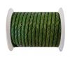 Round Braided Leather Cord SE/B/2025-Fern - 3mm