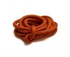 Real silk cords with inserts - 8 mm - Saffron
