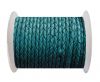 Round Braided Leather Cord SE/B/11-Bermuda Blue - 8mm