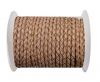 Round Braided Leather Cord SE/B/2006-Salmon - 4mm