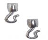 Zamak silver plated bead CA-3185