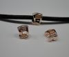 Zamak part for leather CA-4729-Rose gold