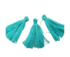 Cotton Tussels 3 cms - Bermuda Blue