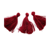 Cotton Tussels 3 cms - Wine Red