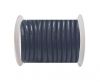 Round Leather Cord - 5mm - Dark blue