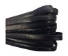 Design Embossed Leather Cord 5mm - Floral - Black